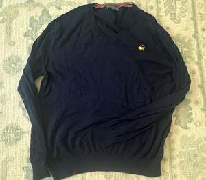 XXL Masters Collection Navy Blue Long Sleeve V-Neck Sweater
